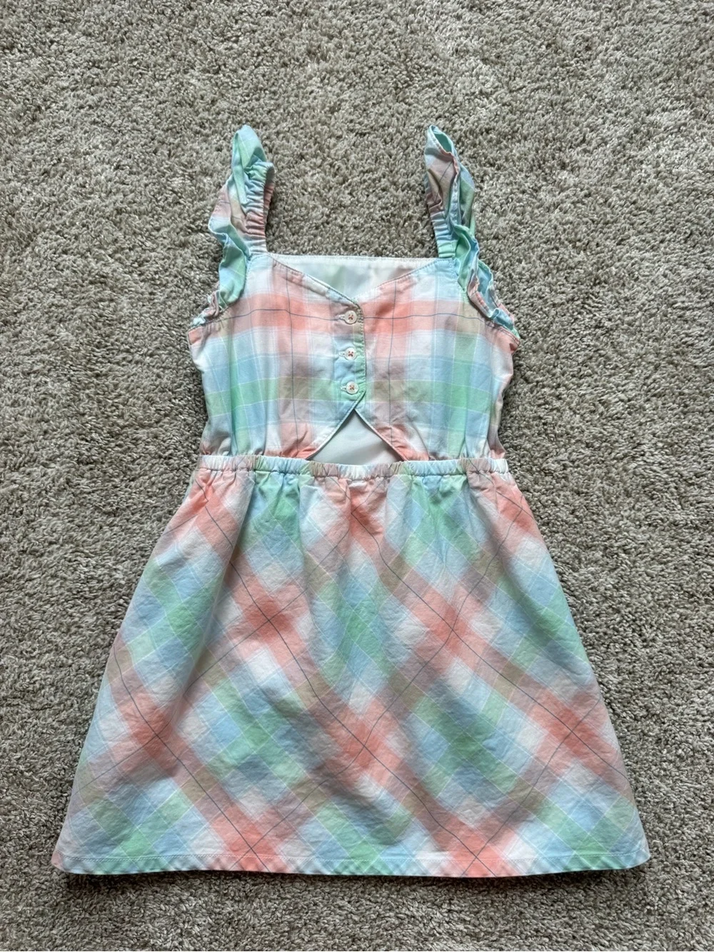 Girls' Dress Lot 4T Dress Bundle Pastel Plaid and Pink Floral Summer Dress Set
